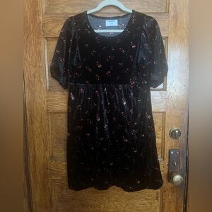 Girls Velvet Dress